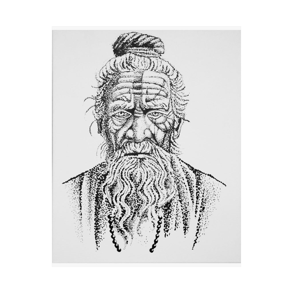 The Sage - Artistic Matte Vertical Posters, Spiritual Wall Decor, Meditation Room Art, Unique Gift for Yoga Lovers, Home Decoration