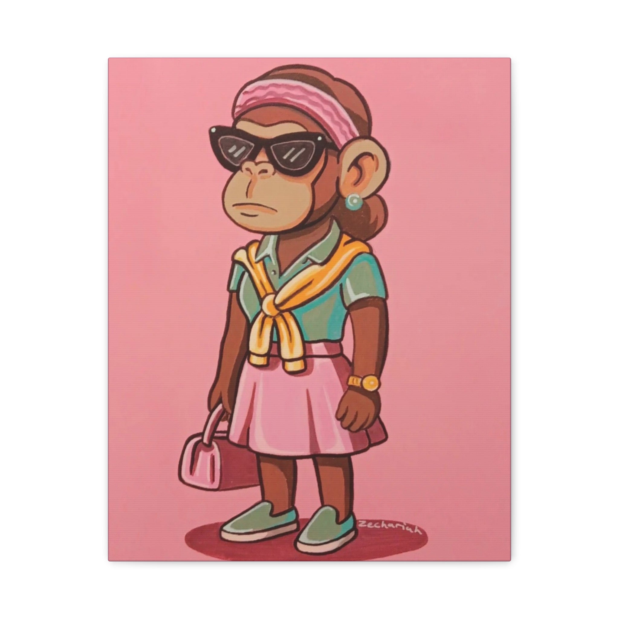 Chic Animal Art Print, Trendy Home Decor, Gifts for Animal Lovers, Stylish Wall Art, Unique Canvas Artwork, Monkey Wall Art, Modern [...]